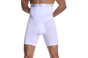 Joweechy Mutande Uomo Boxer Aderenti Lunghi Compressione Intimo Shorts Slip Vita Alta Elastico Controllo Pancia Dimagranti Shapewear Pantaloncini