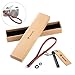 Produktbild TARION Echtleder Handschlaufe Handgelenkschlaufe Strap Armbänder Tragegurt naturfarben 8mm für DSLR Kamera, Applikationsband Kaffee