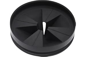 FUNMIT Garbage Disposal Splash Guards 3 3/8" Sink Baffle QCB-AM Replacement for InSinkErator Evolution Series, Upgraded Removable Quiet Collar Drain Plugs, Garbage Disposer Accessories, Black, 1 Pack