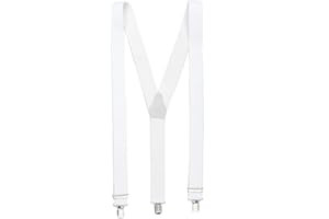 Shenky Hosenträger | 3er Clips | 3,5cm Breite | verstellbar | Basic | Y-Form | elastisch | für Oktoberfest Fassnacht Karneval Hochzeit Arbeit Skihosen | Damen & Herren | Skihosenträger