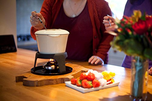 Kitchen Craft Emailliertes Fondue-Set aus Gusseisen mit 6 Gabeln, cremefarben - 6