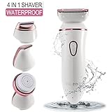 ETEREAUTY Lady Shaver Wet and Dry Electric Shaver and Bikini Trimmer for Women Arm Underarm Legs Hair Remover