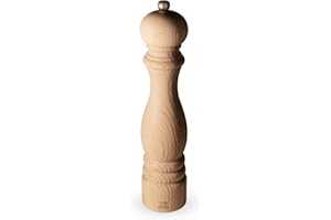 PEUGEOT - Salzmühle Paris Nature 30 cm - Klassische Mahlgradeinstellung - Aus recyceltem Holz mit PEFC-Siegel - Französiches Know-How - Naturfarben