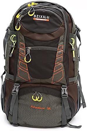 ZHUCHANGJIANG ZC&J Outdoor men and women general backpack, 50L large capacity mountaineering travel bag, anti-tear wear adjustable belt belt backpack,D,50L