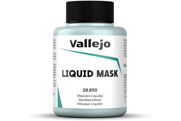 Vallejo Liquid Mask - Masque Liquide Incolore pour Peinture - Protection des Zones à Ne Pas Peindre - 85 ml - Idéal pour Modélisme et Aérographie