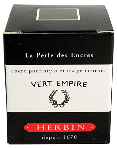 J.Herbin 13039T - Tinta para pluma estilográfica (30 ml), color verde laurel