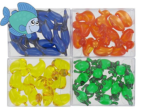 4 boxes of 12 bath pearls - aquatic animals