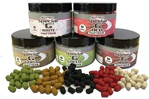 Bait-Tech Special G Dumbells wafters Hookbait Commerical Fishing (White Wafter - 8mm)