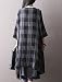 Vogstyle Women's New Loose Thin Garb Drap Open Front Cardigan Medium 3/4 Sleeve-Black