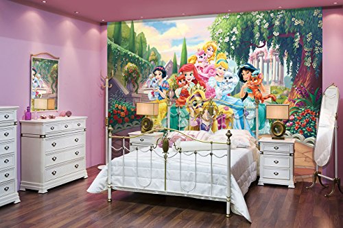 Fototapete Disney Prinzessinnen Mädchen Kinder Wand Wandbild (2492ve), 208cm x 146cm (WxH) - 2
