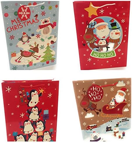 Christmas gift bags 4 extra large Christmas Dimensions: 46 x 33 x 14cm