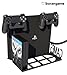 Produktbild GameSpiderSwap PS4 Pro ist einen wand halter und/oder tisch organizer mit Kühlgebläse | Sie können die konsole legen, sie haben raum für 16 spiele, 2 pads | Schwarz