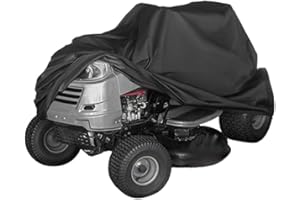FACULX Housse imperméable pour tondeuse à gazon autoportée, convient aux ponts jusqu'à 140 cm, , résistante aux UV, résistante à l'eau pour votre tracteur de jardin