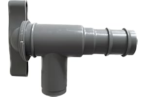 ADVENTURE OUTDOOR SUPPLIES Grey Waste Water Tap for Caravan & Motorhome – Fits 28.5mm Convoluted Hose – Easy Drain Valve for Grey Water Tanks