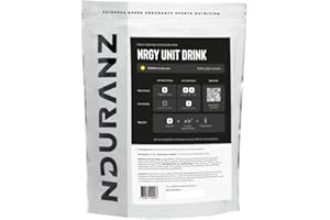 Nduranz Nrgy Unit Drink Powder, High-Performance Energy and Electrolyte Isotonic Powder Drink, 45g Carbohydrate & Electrolyte Mix, to Fuel Performance & Endurance, 1500 g (Lemon (no citric acid))