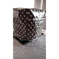 Abdeckhaube*Schutzhaube*Husse*Cover Thermomix TM5 *Punkte Taupe/Weiss* Neu