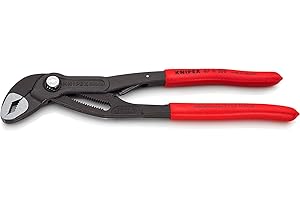 KNIPEX Cobra...matic Wasserpumpenzange mit rutschhemmendem Kunststoff überzogen 250 mm, 87 11 250