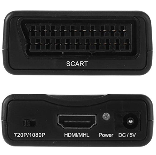 BW HDMI zu Composite Video SCART Stecker Stereo Audio Konverter SKY HD Blu-Ray Makibes Ausführung mit einem Reinigungstuch (HDMI to SCART) - 7
