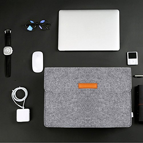15 Zoll Filz Sleeve H  lle Notebook Laptop Tasche f  r 15  Grau