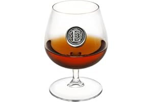 ENGLISH PEWTER COMPANY SHEFFIELD, ENGLAND English Pewter Company, bicchiere per brandy e cognac, 0,4 l, con monogramma personalizzabile E Clear