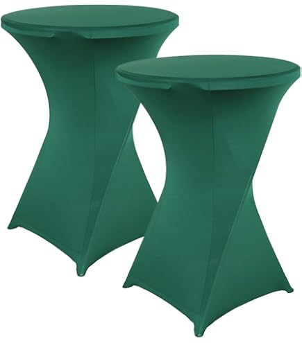 KAYBTNT 3-delige set statafelhoezen 80 cm, vele kleuren, spandex stretch statafelhoezen, versterking in de voetzone, elegante ronde tafelkleed voor bistrotafel bruiloft cocktailparty, geel