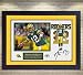 Produktbild SGH SERVICES Gerahmtes Autogramm von Aaron Rodgers Green Bay Packers NFL mit Autogramm, American Football NFL Autogramm, Foto-Druck, gerahmt