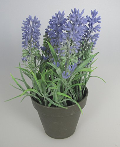 Kaemingk 804106 Kunstblume Lavendel im Topf 16 cm Kunstplanze violett - künstliche Lavendel Blume
