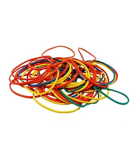 LOT DE 250 ELASTIQUES CAOUTCHOUC COLORÉS CUISINE BUREAU