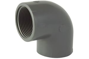 Ezfitt - Coude 90° Femelle/Femelle à visser en PVC - 1''