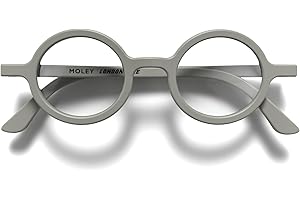 LONDON MOLE Occhiali | Occhiali da lettura Moley | Occhiali rotondi | Fantastici lettori | Occhiali da lettura alla moda | Uomo Donna Unisex | Cerniere a molla