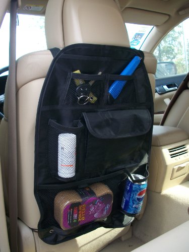 Rückenlehntasche Seven Bags mit vielen extra Taschen und Getränkehalter plus Befestigung durch Gummiband New Modell