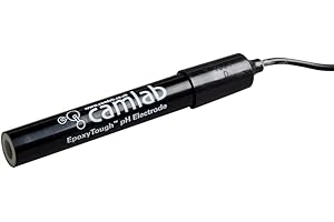 Camlab 1161698 Flat Double Junction Combination EpoxyTough pH Electrode with BNC Connector, 1 m Cable