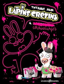 jaquette livre The lapins crétins, Tome 4 : Gribouillages