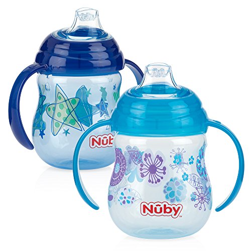 Nuby Clik IT Designer Grip N 'SIP Schnabeltasse, 2 Stück