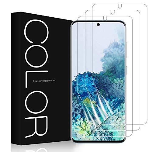 G-Color [3 Pezzi] Pellicola Galaxy S20 Plus, Trasparente Pellicola TPU Non di Vetro Temperato [Senza Bolle Errore Proof] Semplice da Applicare per Samsung Galaxy S20 Plus 6.7"