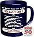 Produktbild 2505 Geburtstag Geschenke-Set 50: DER BESITZER IST ÜBER 50 JAHRE ALT, Geburtstagsgeschenk 50. Premium Geschenk Tasse Keramik Original RAHMENLOS® in Geschenkbox + Button so gut 50