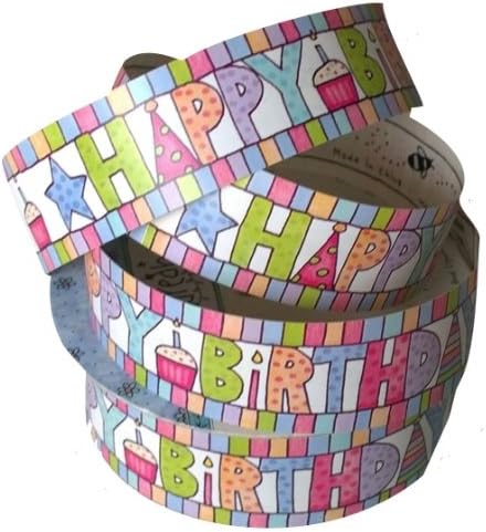 Happy Birthday Paper Ribbon Boarder Sticker