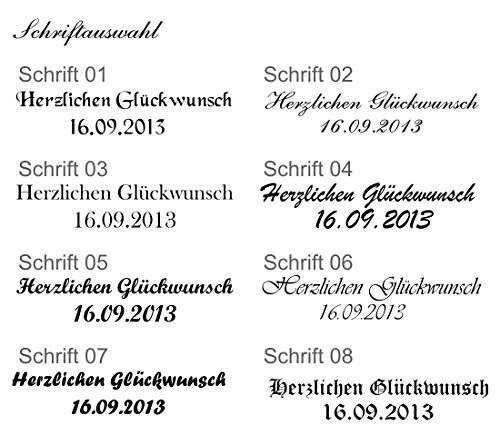 Sehr schöne weiße LED Laterne inkl. Wunschgravur, Wunschtext. Die Geschenkidee! z.B.zur Hochzeit, Geburtstag, - 4