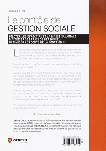 Le contrôle de gestion sociale