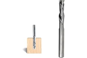 AKYLIN Spiralnutfräser 8mm Schaft，Up&Down Kompressions Cut CNC VHM Spiralfräser für Oberfräse，8 mm mit Schnittdurchmesser，44.5 mm Schnittlänge Holzfräser zum Schneiden von Holz