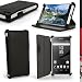 Produktbild igadgitz Premium Folie Schwarz PU Ledertasche Schutzhülle für Sony Xperia Z5 Compact E5803 E5823 Case Cover mit Multi-Winkel Betrachtungs + Displayschutzfolie