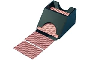 CICONY szlsl88 Poker Dealing Shoe Kartenspender, Poker-Spielkarte, robust, Casino Shuffler, Schwarz, Einheitsgröße