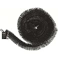 Homezone Gutter Guard Brush 4m Black Leaf Guard Gutter Protection Stops Blocked Drains Gutter Brush Leaf Guard Protection Lead Leaf Filter Guttering Drain Black
