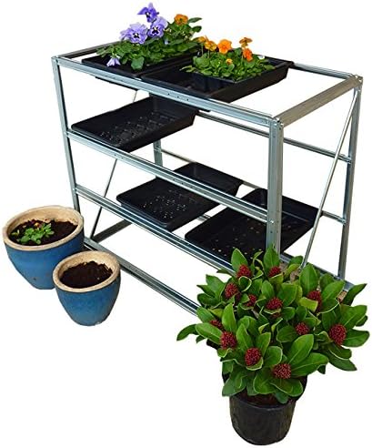 Steel Staging Tray Shelves for Greenhouse Garden Patio Shed 12 Tray