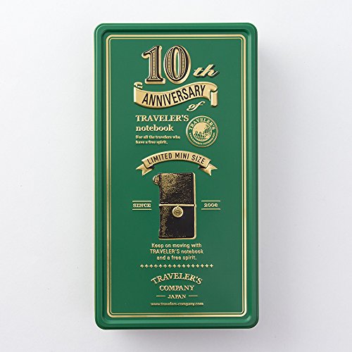 traveler' S Notebook Mini 10th Anniversary Black - Set Edición Limitada