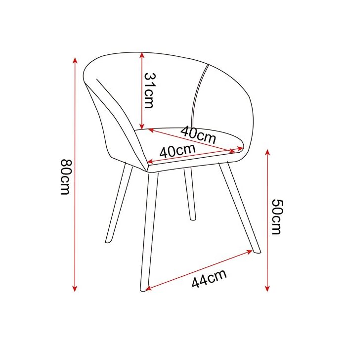 WOLTU® 2er Set Esszimmerstühle Essgruppe Küchenstühle Wohnzimmerstühle
