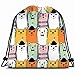 Produktbild khgkhgfkgfk Cats Birds Hand Animals Wildlife Animal Drawstring Backpack Gym Sack Lightweight Bag Water Resistant Gym Backpack for Women&Men for Sports,Travelling,Hiking,Camping,Shopping Yoga