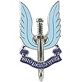 British SAS Enamel Badge - Silver