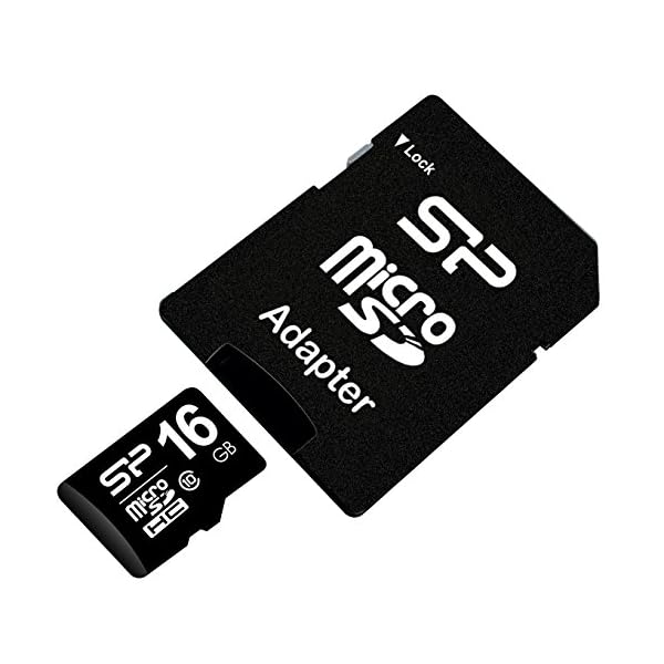 Silicon Power Tarjeta de memoria MicroSD SDHC 16 GB, Clase 10, con Adaptador, hasta 40 MB/s Lectura
