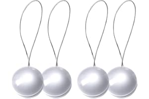 SPDYCESS 2-Paar Magnetische Vorhang Raffhalter Raffhalter für Gardinen Vorhangschnalle Vorhang Halter, 13,8 Zoll Vorhangseil Vorhang Binder Gardinenhalter Holdbacks Vorhang Tiebacks für Dekoration